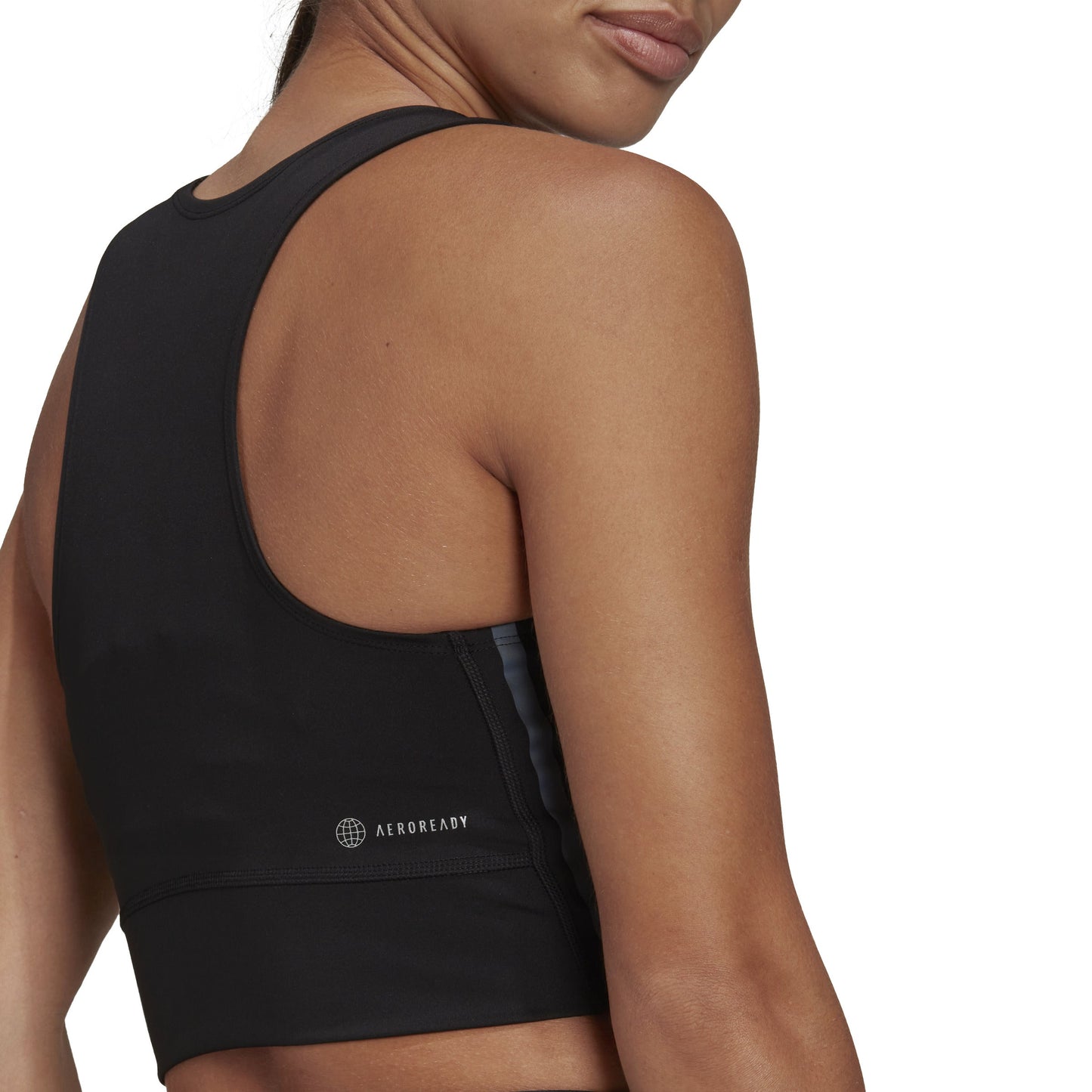 3-Stripes Cooler Running Crop Top - Women's