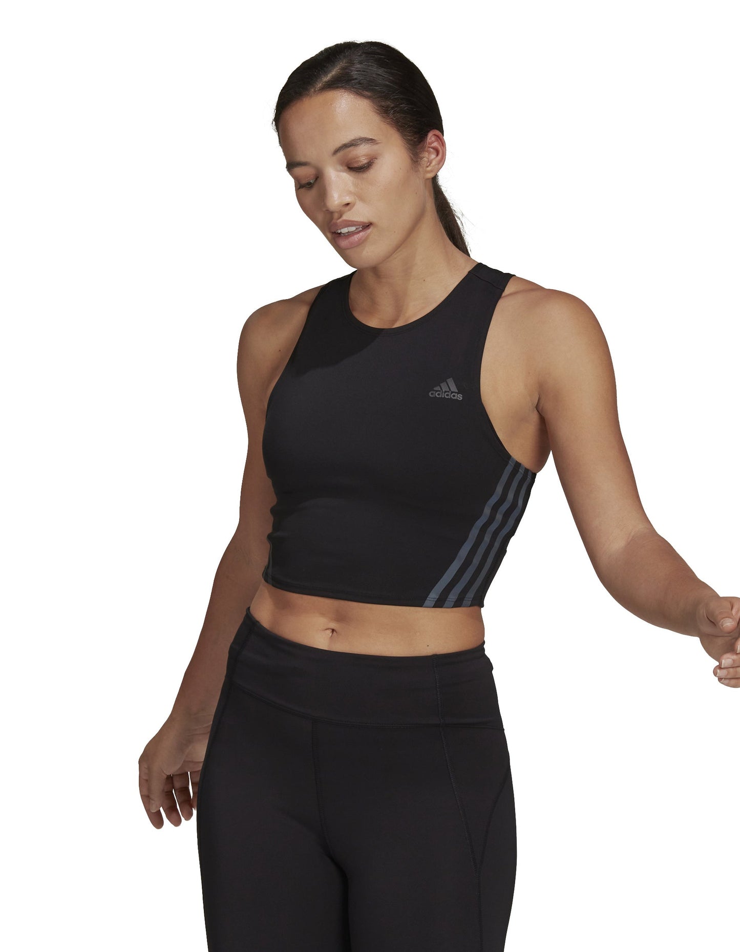 3-Stripes Cooler Running Crop Top - Women's