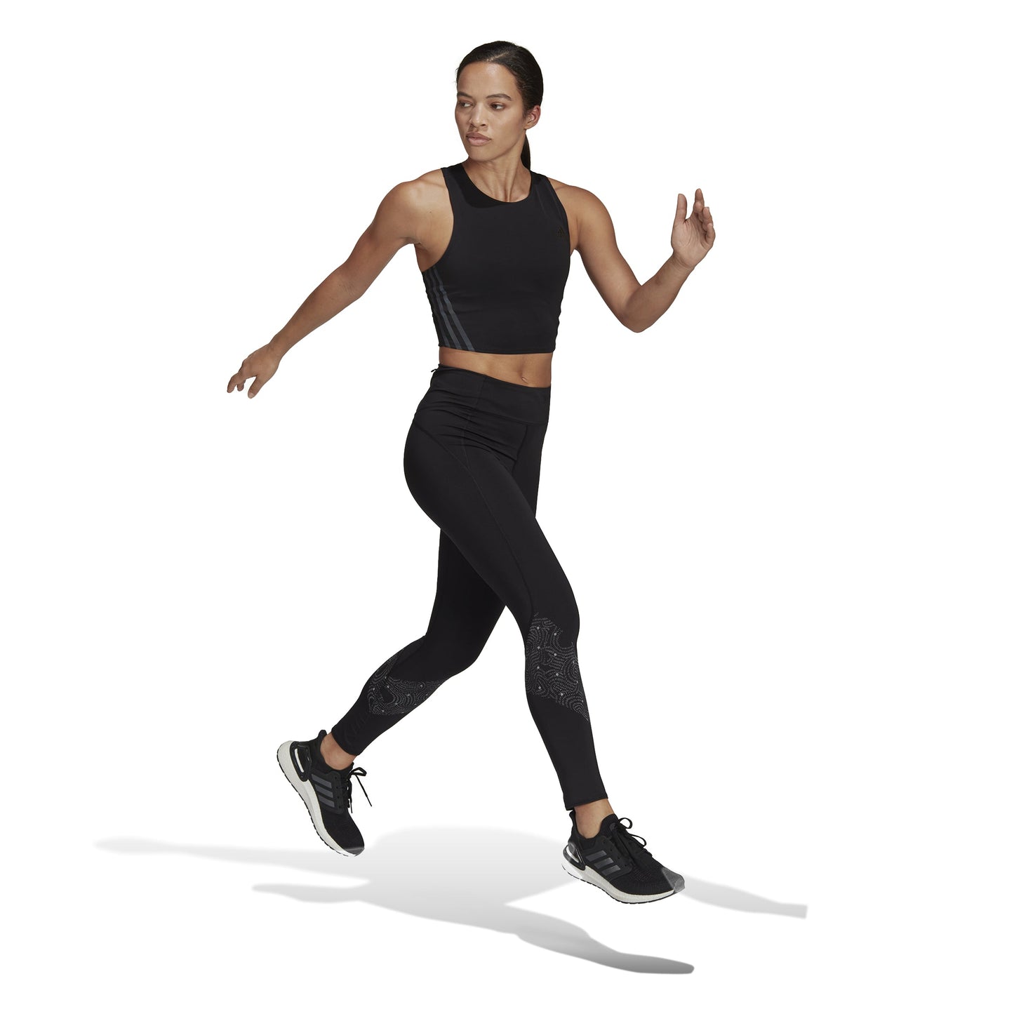 3-Stripes Cooler Running Crop Top - Women's